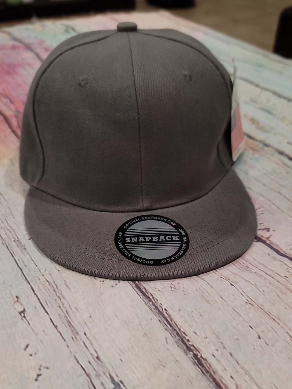 New Grey Snapback Hat
